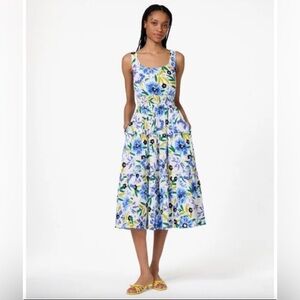 KATE SPADE Festive Floral Tiered Dress
Floral Blue and Yellow